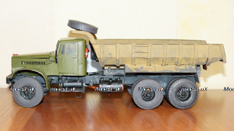 Краз 256 самосвал из картона, Modellux 1:25