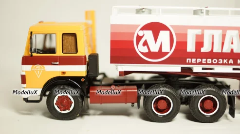 Маз 6422 с полуприцепом АМП-22,6 Молоковоз, TruckTyr 1:43