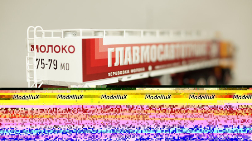 Маз 6422 с полуприцепом АМП-22,6 Молоковоз, TruckTyr 1:43