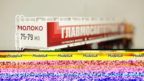 Маз 6422 с полуприцепом АМП-22,6 Молоковоз, TruckTyr 1:43