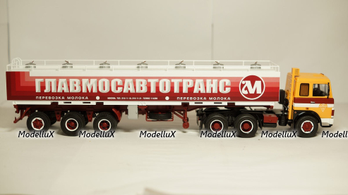 Маз 6422 с полуприцепом АМП-22,6 Молоковоз, TruckTyr 1:43