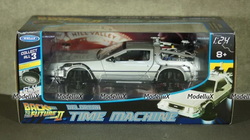 DeLorean Back to the Future II Flying Wheel Version, WEL22441FV, Welly 1:24 