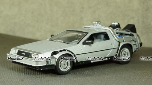 DeLorean Back to the Future II Flying Wheel Version, WEL22441FV, Welly 1:24 