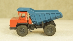 БЕЛАЗ 540А карьерный самосвал красный/синий, Бригадир 1:87