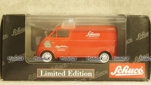 DKW Schnellaster Kasten Van Red, 02396, Schuco 1:43