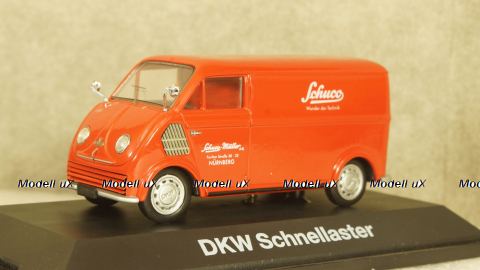 DKW Schnellaster Kasten Van Red, 02396, Schuco 1:43