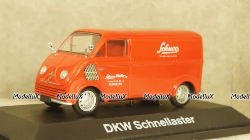 DKW Schnellaster Kasten Van Red, 02396, Schuco 1:43
