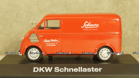 DKW Schnellaster Kasten Van Red, 02396, Schuco 1:43
