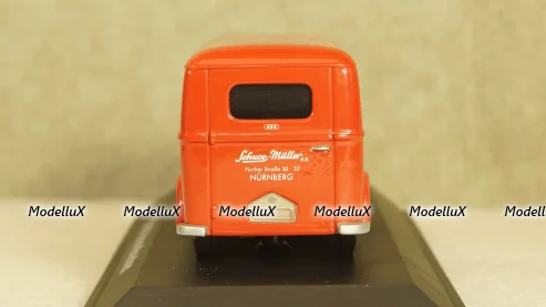 DKW Schnellaster Kasten Van Red, 02396, Schuco 1:43