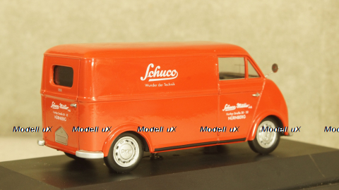 DKW Schnellaster Kasten Van Red, 02396, Schuco 1:43
