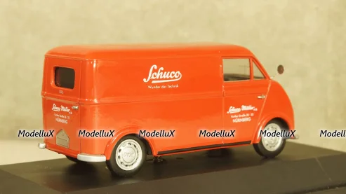 DKW Schnellaster Kasten Van Red, 02396, Schuco 1:43