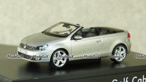 Volkswagen Rabbit (Golf) 6 Convertible 2012 silver, Schuco 1:43