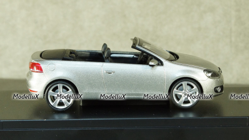 Volkswagen Rabbit (Golf) 6 Convertible 2012 silver, Schuco 1:43