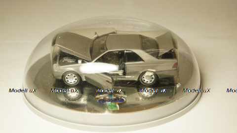 Mercedes 600 SEC C 140 year 1992 silver, Schabak 1:43