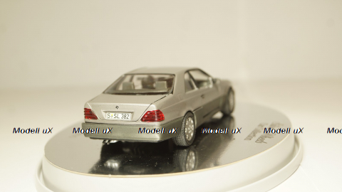 Mercedes 600 SEC C 140 year 1992 silver, Schabak 1:43