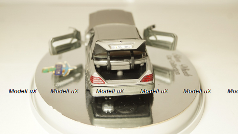 Mercedes 600 SEC C 140 year 1992 silver, Schabak 1:43