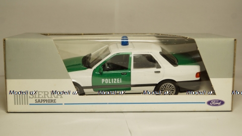 Ford Sierra Sapphire police green /white, Schabak 1:24