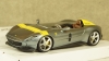 Ferrari Monza SP1 Metallic-Grey/Yellow, Burago 1:24
