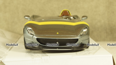 Ferrari Monza SP1 Metallic-Grey/Yellow, Burago 1:24