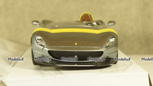 Ferrari Monza SP1 Metallic-Grey/Yellow, Burago 1:24