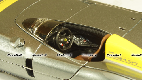 Ferrari Monza SP1 Metallic-Grey/Yellow, Burago 1:24