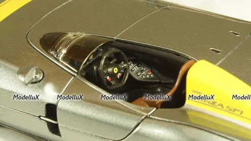 Ferrari Monza SP1 Metallic-Grey/Yellow, Burago 1:24