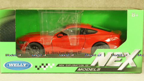 Ford Mustang GT red, WEL24062, Welly 1:24