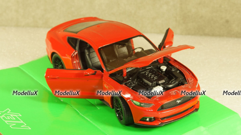 Ford Mustang GT red, WEL24062, Welly 1:24
