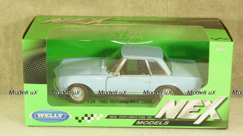 Mercedes 230 SL (W113) light blue, Welly 1:24