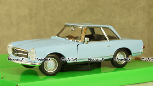 Mercedes 230 SL (W113) light blue, Welly 1:24