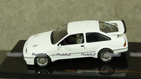 Ford Sierra RS Cosworth 1987 white, IXO, CLC310N 1:43