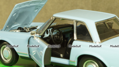 Mercedes 230 SL (W113) light blue, Welly 1:24