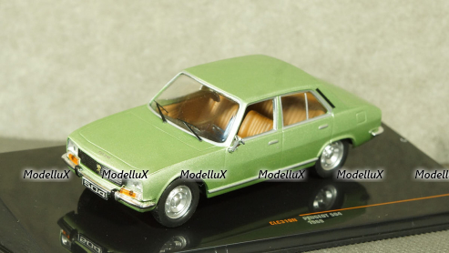 Peugeot 504 1969 metallic green, IXO, CLC319N 1:43