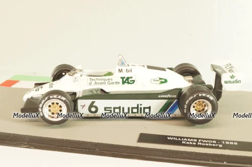 Williams FW08 #6 1982, Keke Rosberg, Formula 1, F1, Altaya 1:43