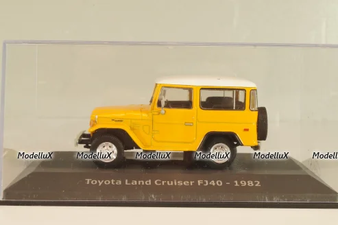 Toyota Land Cruiser FJ40 1982, yellow/white roof, Altaya 1:43