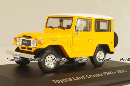 Toyota Land Cruiser FJ40 1982, yellow/white roof, Altaya 1:43