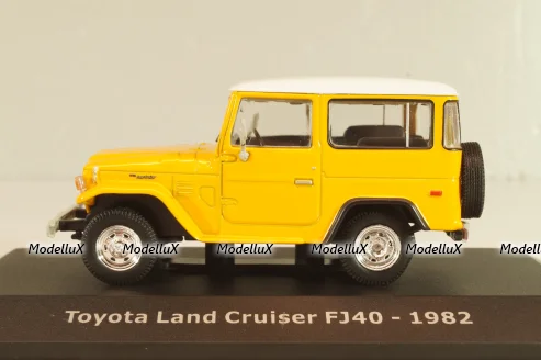 Toyota Land Cruiser FJ40 1982, yellow/white roof, Altaya 1:43