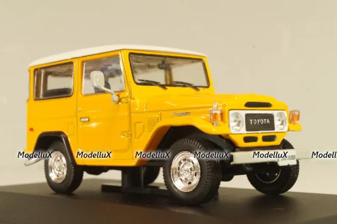 Toyota Land Cruiser FJ40 1982, yellow/white roof, Altaya 1:43