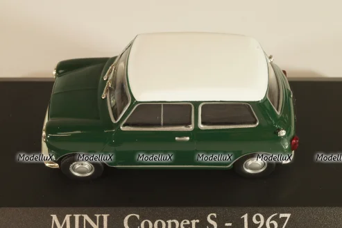 Mini Cooper S 1967, green/white roof, Altaya 1:43