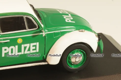 Volkswagen Beetle 1200 Polizei 1977, white/green, 7598001, Atlas Police Cars Collection 1:43 Уценка!