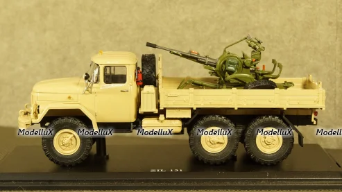 Зил-131 с зенитной установкой, бежевый, TruckTyr 1:43