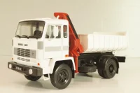 Csepel D 752 самосвал с краном манипулятором 1984, grey, Legendás teherautók a múltból #66, DeAgostini 1:43