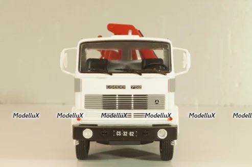Csepel D 752 самосвал с краном манипулятором 1984, grey, Legendás teherautók a múltból #66, DeAgostini 1:43