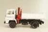 Csepel D 752 самосвал с краном манипулятором 1984, grey, Legendás teherautók a múltból #66, DeAgostini 1:43