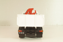 Csepel D 752 самосвал с краном манипулятором 1984, grey, Legendás teherautók a múltból #66, DeAgostini 1:43