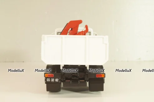 Csepel D 752 самосвал с краном манипулятором 1984, grey, Legendás teherautók a múltból #66, DeAgostini 1:43