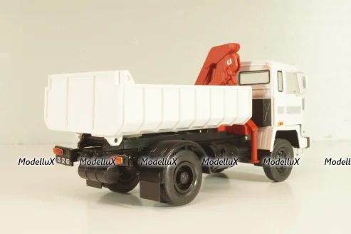 Csepel D 752 самосвал с краном манипулятором 1984, grey, Legendás teherautók a múltból #66, DeAgostini 1:43