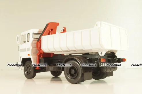 Csepel D 752 самосвал с краном манипулятором 1984, grey, Legendás teherautók a múltból #66, DeAgostini 1:43