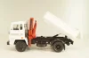 Csepel D 752 самосвал с краном манипулятором 1984, grey, Legendás teherautók a múltból #66, DeAgostini 1:43