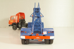 Нами-790 полуприцеп-панелевоз 1955, синий, 104547, АвтоИстория 1:43